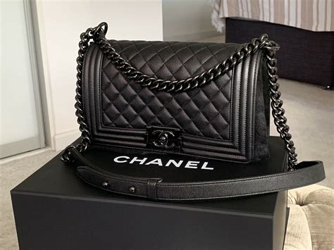 chanel boy chanel handbags|chanel black boyfriend bag.